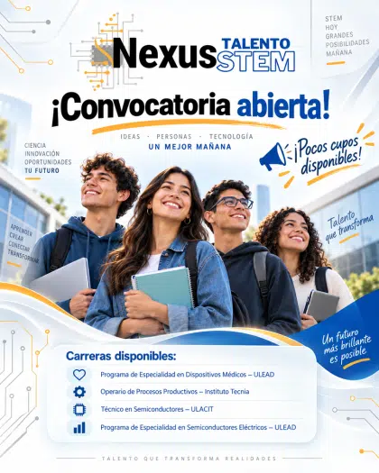 Nexus Talento STEM 2026 impulsa formación de talento con 46 becas en sectores estratégicos